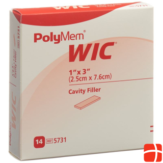 PolyMem WIC Раневой наполнитель 2,5x7,6 см стерильный 14 шт.