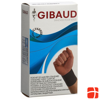 GIBAUD Handgelenkbandage anatomisch Gr2 15-17cm schwarz