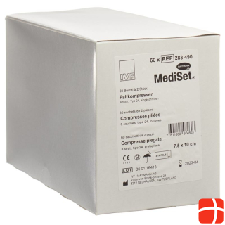 Mediset IVF Longuettes Type 24 7.5x10cm 8 times sterile 60 x 2 pcs.