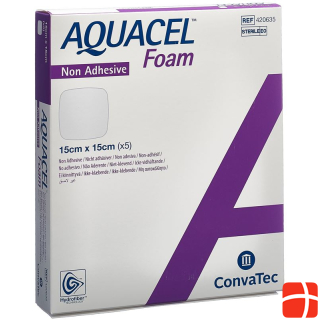 AQUACEL Foam dressing non-adhesive 15x15cm 5 pcs.