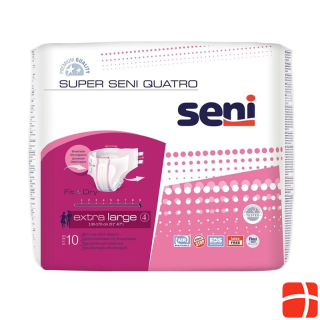 Super Seni Quatro incontinence briefs XL 4th absorbency closed 