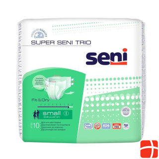 Super Seni Trio Incontinence Briefs S 3rd Absorbency Closed Sy