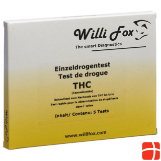 Тест на наркотики Willi Fox ТГК в одной моче 5 шт.