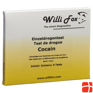 Willi Fox Drogentest Cocain einzel Urin 5 Stk