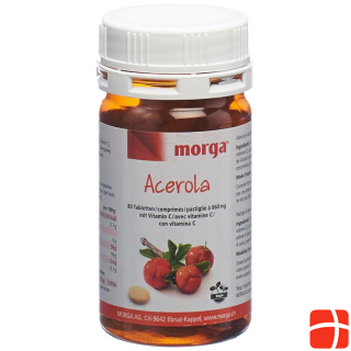 Morga Acerola Tabl 80 mg Vitamin C 80 Capsules