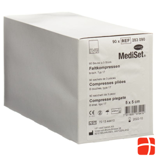 Mediset IVF folding compresses type 17 5x5cm 8 fold sterile 90 x 3 pcs