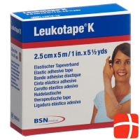 Leukotape K plaster bandage 5mx2.5cm skin colored