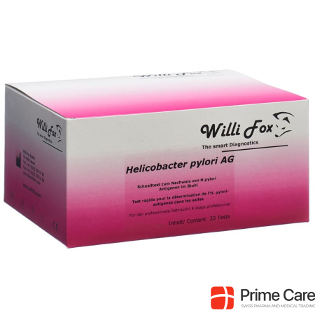 Willi Fox Helicobacter Pylori Stool Test 20 шт.