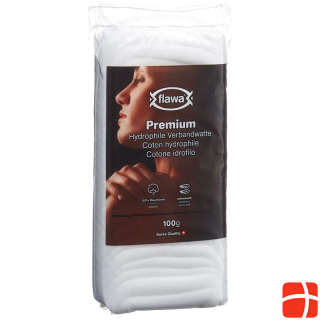 Flawa Premium hydrophile Verbandwatte 100% Baumwolle 100 g