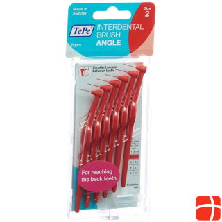 TePe Angle Interdental Brush 0.5mm red 6 pcs.