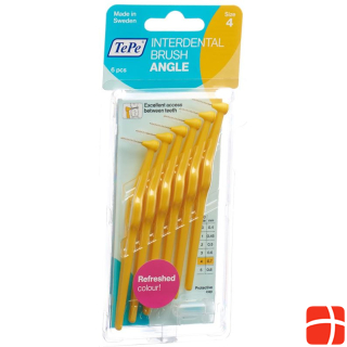 TePe Angle Interdental Brush 0.7mm yellow 6 pcs.