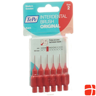 TePe Interdental Brush 0.5mm red Blist 6 pcs.