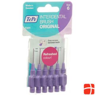 TePe Interdental Brush 1.1mm violett Blist 6 Stk