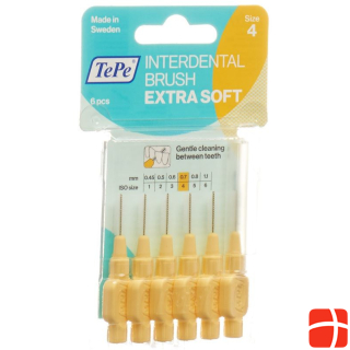 TePe Interdental Brush 0.7mm x-soft yellow Blist 6 pcs.