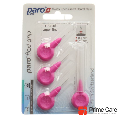 paro Flexi Grip 2mm superfine pink cylindrical 4 pcs.