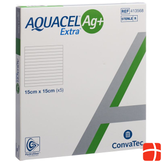 AQUACEL Ag+ Extra Compress 15x15cm 5 pcs.
