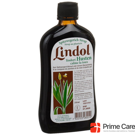 Lindol Ribwort Syrup Fl 210 ml