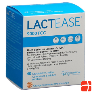 Lactease 9000 FCC Chewable divisible 40 pcs.