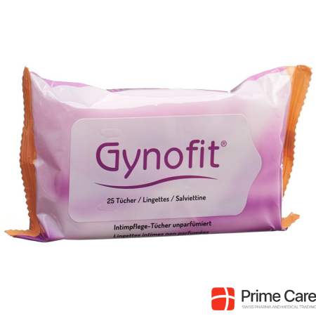 Gynofit intimate care wipe unscented 25 pcs.