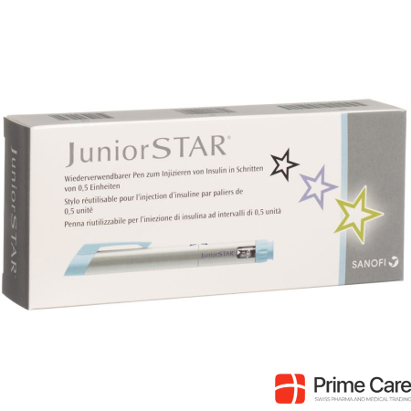JuniorStar Lantus/Apidra/Insuman insulin pen silver