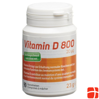 Vitamin D 800 Chewable Ds 90 pcs