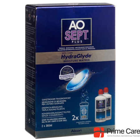 Aosept Plus with HydraGlyde 2 x 360 ml