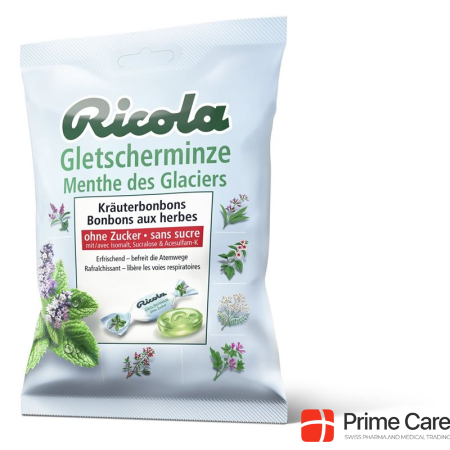 Ricola glacier mint candies without sugar bag 125 g