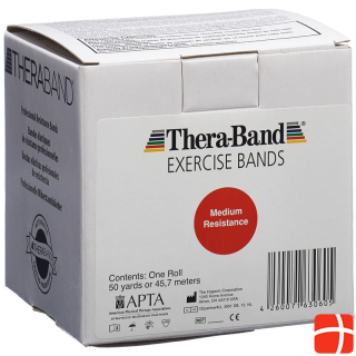 Thera Band 45mx12.7cm red medium strong