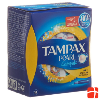 Tampax Tampons Compak Pearl Regular 18 pcs