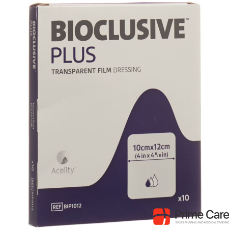 Bioclusive Plus foil dressing 10x12cm sterile 10 pcs.