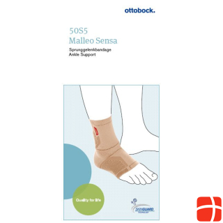 MALLEO SENSA ankle brace S left skin colored