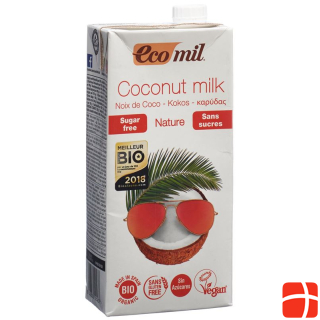 Экомил кокосовый напиток без сахара 1 лт
