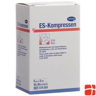 Mediset ES compress type 17 5x5cm 12 fold sterile 100 pcs.