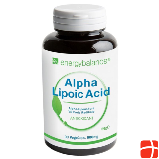 energybalance ALA Alpha Lipoic Acid Caps 600 mg 90 Capsules