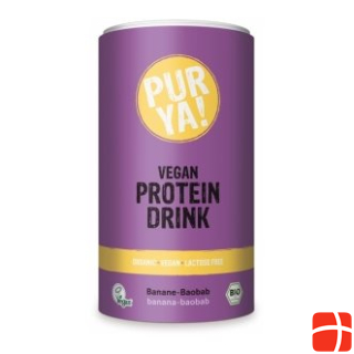Purya! Vegan Protein Drink Banana Baobab Organic 550 g