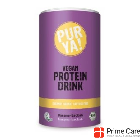 Purya! Vegan Protein Drink Banana Baobab Organic 550 g