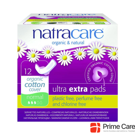 Natracare sanitary napkins with wings ultra extra normal 12 pcs