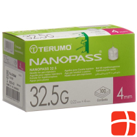 Terumo Pen Needle NANOPASS 32.5G 0.22x4mm Cannula for Injection P
