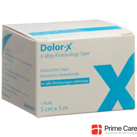 Dolor-X X-Way Kinesiology Tape 5cm x 5m blue
