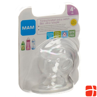 MAM sippy cup extra soft 4+ months 2pcs