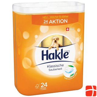Hakle Klassische Sauberkeit Toilettenpapier orange FSC 24 Stk