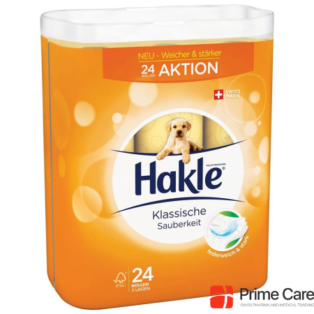 Hakle Klassische Sauberkeit Toilettenpapier orange FSC 24 Stk