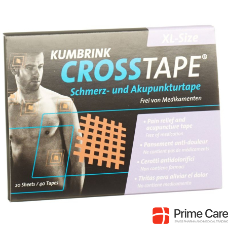 Crosstape Pain Acupuncture Tape XL 40 шт.