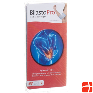 Bilasto Pro Epicondylitis Elbow Brace XS Grey with Silicone Pole