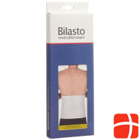 Bilasto abdominal bandage men XL white with micro velcro closure
