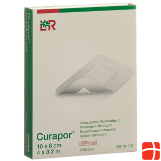 Curapor Surgical Wound Dressing 10x8cm sterile 5 pcs.