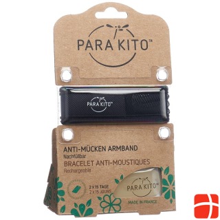 Parakito bracelet natural mosquito repellent black