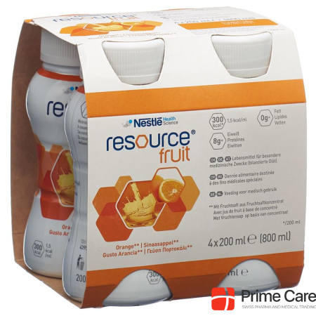 Resource Fruit Orange 4 fl 200 ml