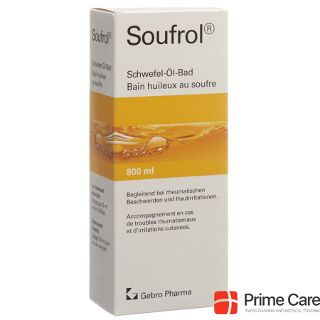 Soufrol Sulfur Oil Bath Fl 800 ml