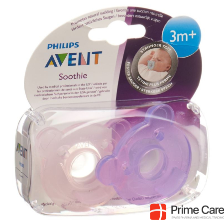 Avent Philips Soothie Nuggi pink/purple 3-6 months 2 pcs